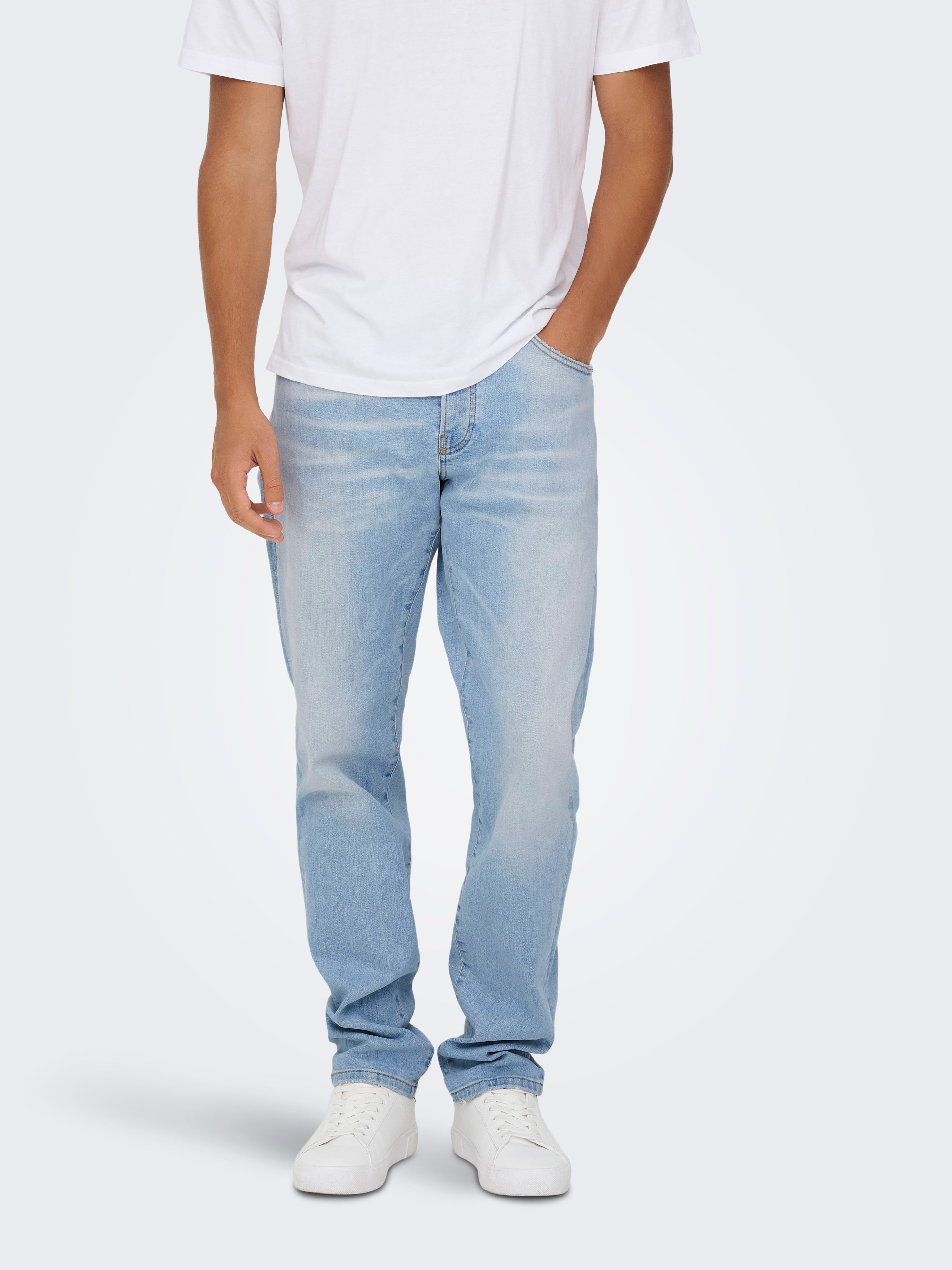 Thumbnail - Onsweft Mittlere Taille Normal Geschnitten Jeans