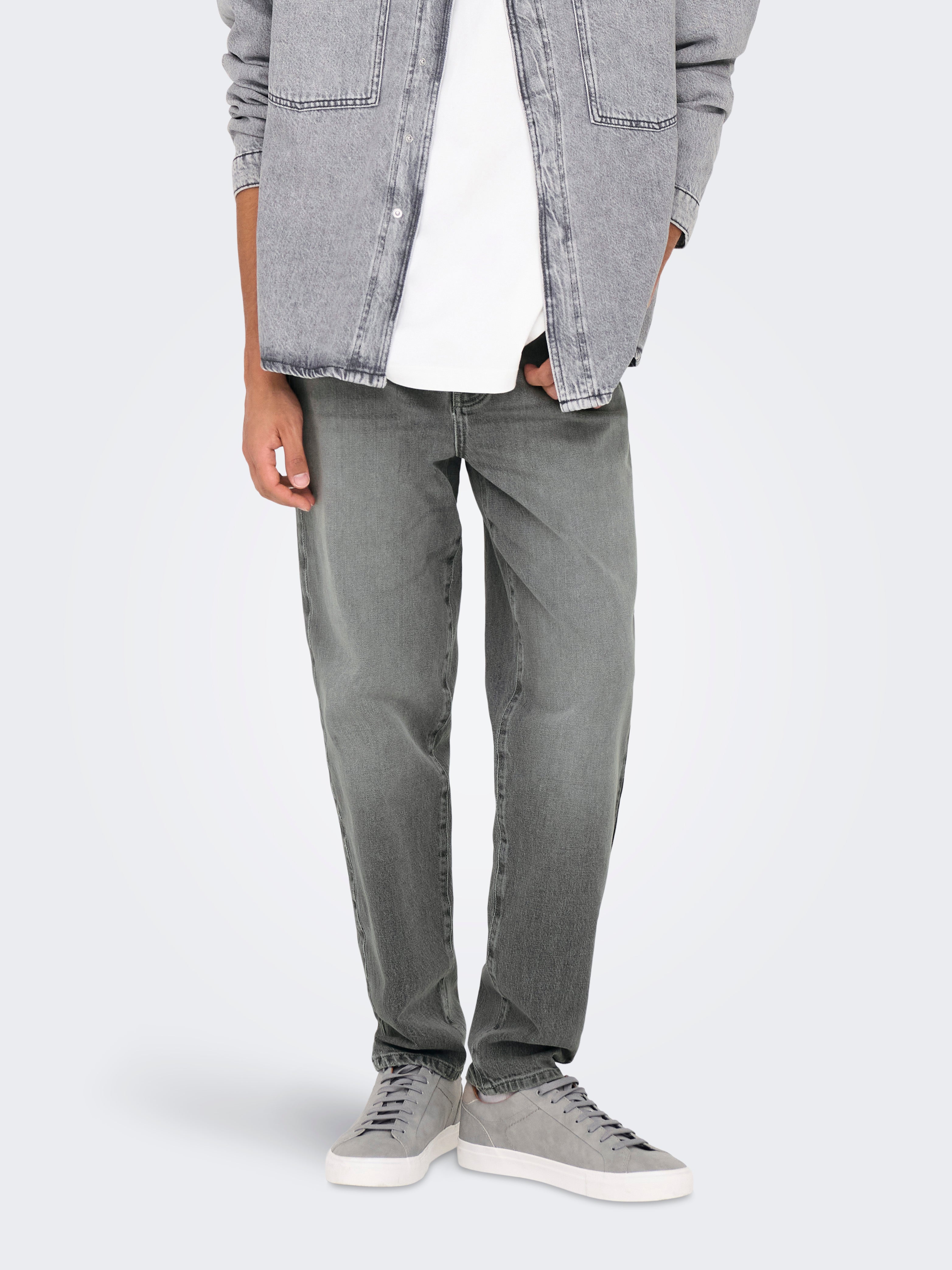 Onsyoke Mittlere Taille Verjüngt Jeans