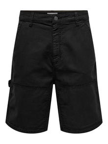 ONLY & SONS ONSEDGE Loose Fit Shorts -Black - 22030223