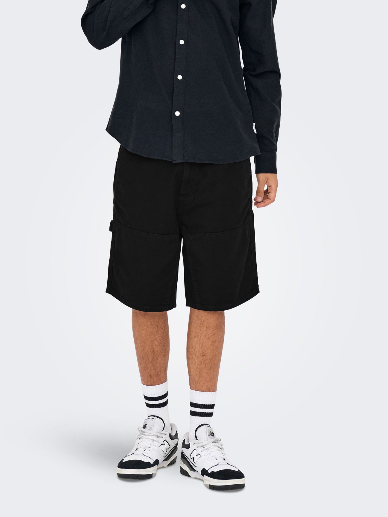 ONLY & SONS ONSEDGE Loose Fit Shorts -Black - 22030223