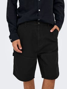 ONLY & SONS ONSEDGE Loose Fit Shorts -Black - 22030223