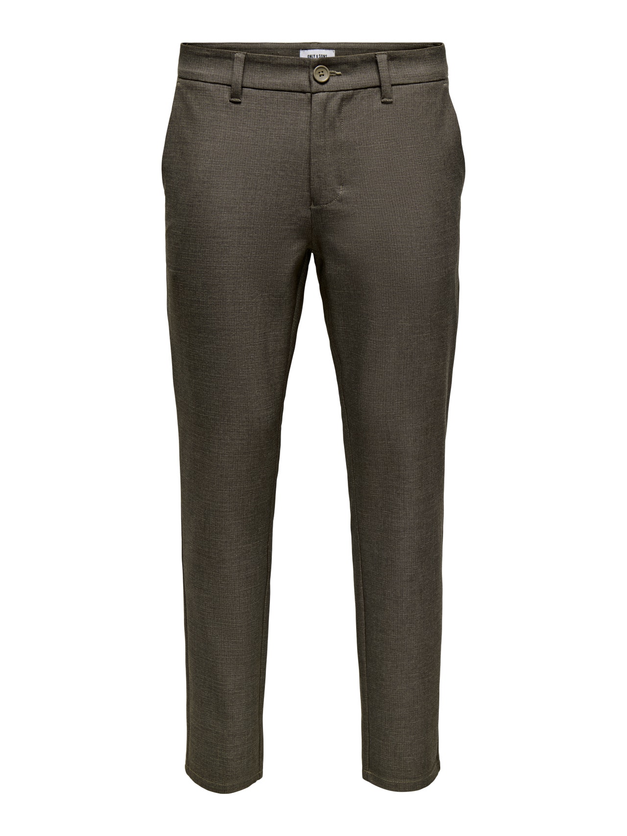 ONLY & SONS Heren Onsbrad Life Slim Check 0184 Pant Noos, zwart, 30W / 32L ONLY & SONS Heren Onsbrad Life Slim Check 0184 Pant Noos, zwart, 30W / 32L