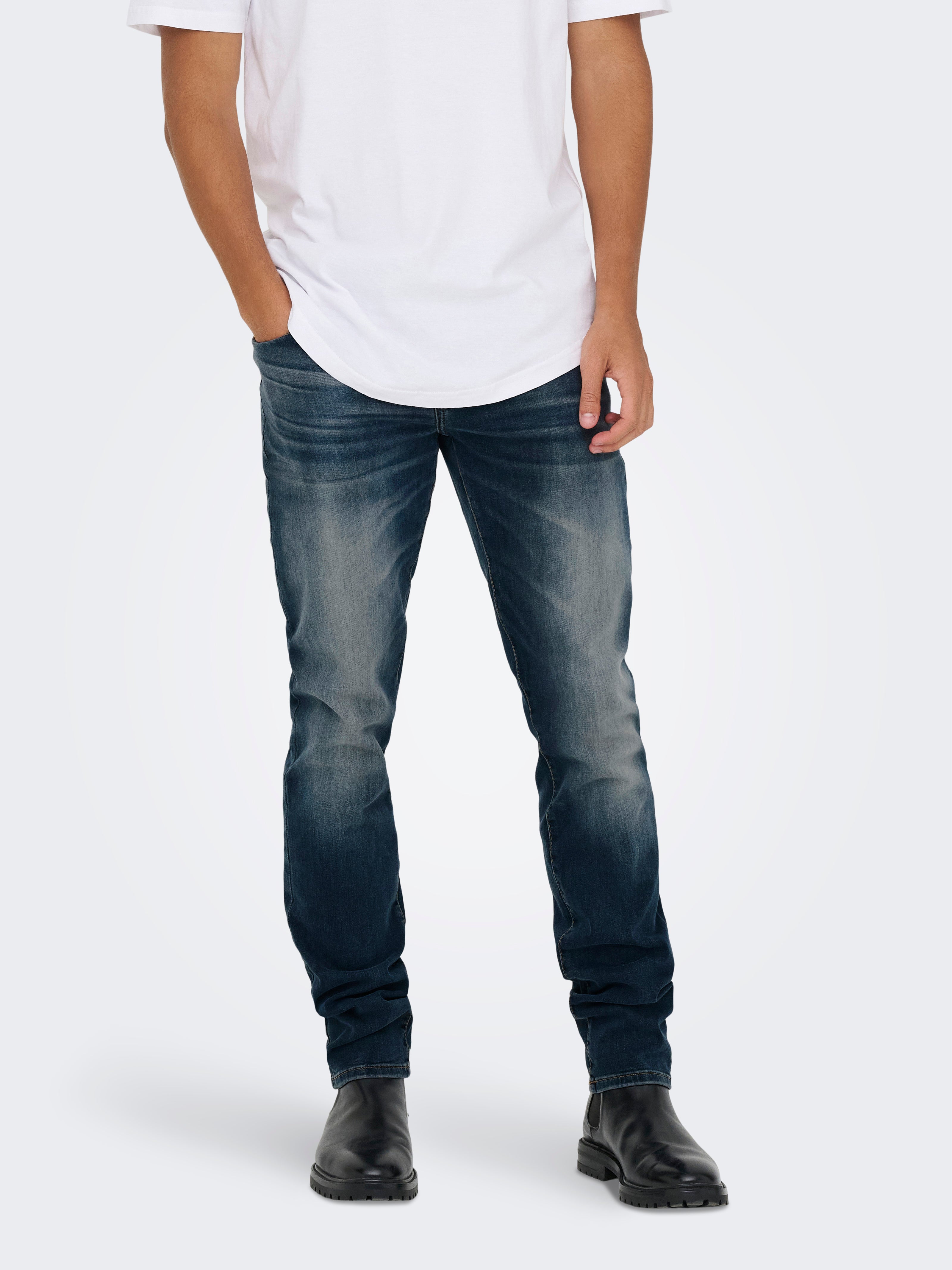 Thumbnail - Onsloom Niedrige Taille Slim Fit Jeans