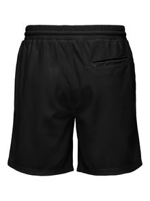 ONLY & SONS ONSTEL Vidutinio aukščio juosmuo Klasikinis kirpimas Šortai -Black - 22030477