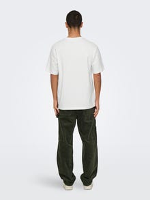 ONLY & SONS ONSCURATED T-shirt -Cloud Dancer - 22030925