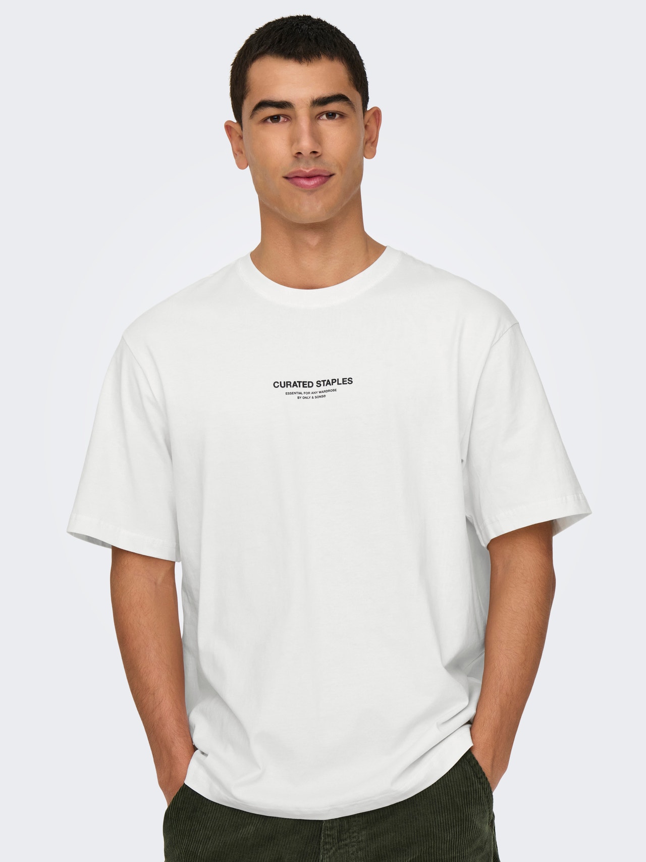 ONLY & SONS ONSCURATED T-shirt -Cloud Dancer - 22030925