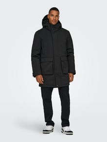 ONLY & SONS ONSPRIME Langer Parka -Black - 22030931