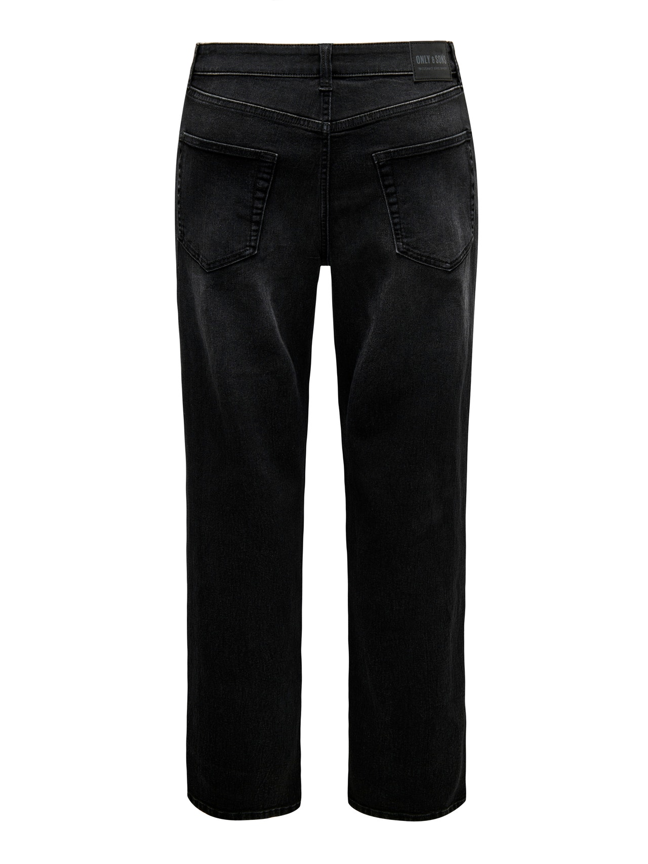 ONLY & SONS Ruumikas lõige Keskmine vöökoht Teksad -Washed Black - 22031146
