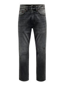 ONLY & SONS Sirge lõige Teksad -Washed Black - 22031147