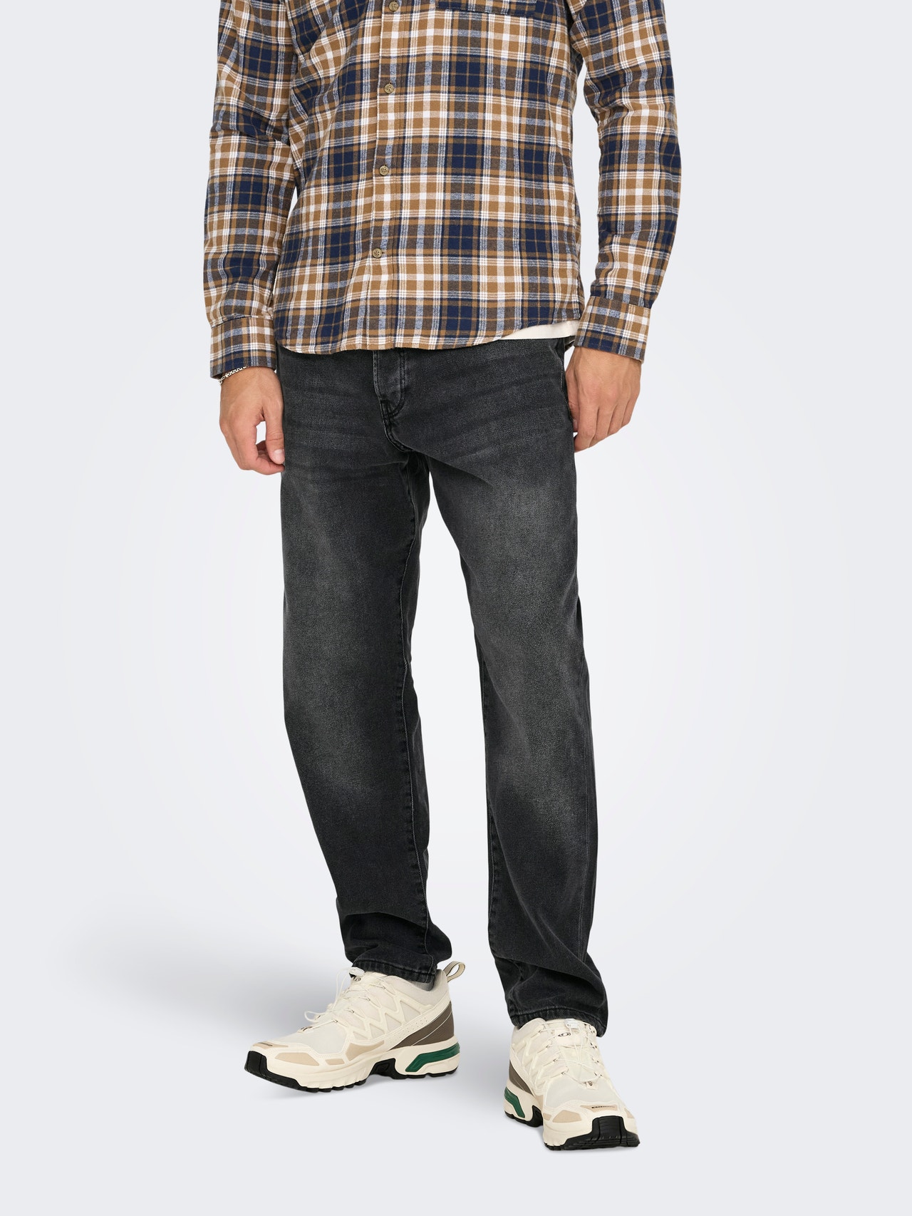 ONLY & SONS Sirge lõige Teksad -Washed Black - 22031147