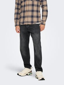 ONLY & SONS Sirge lõige Teksad -Washed Black - 22031147