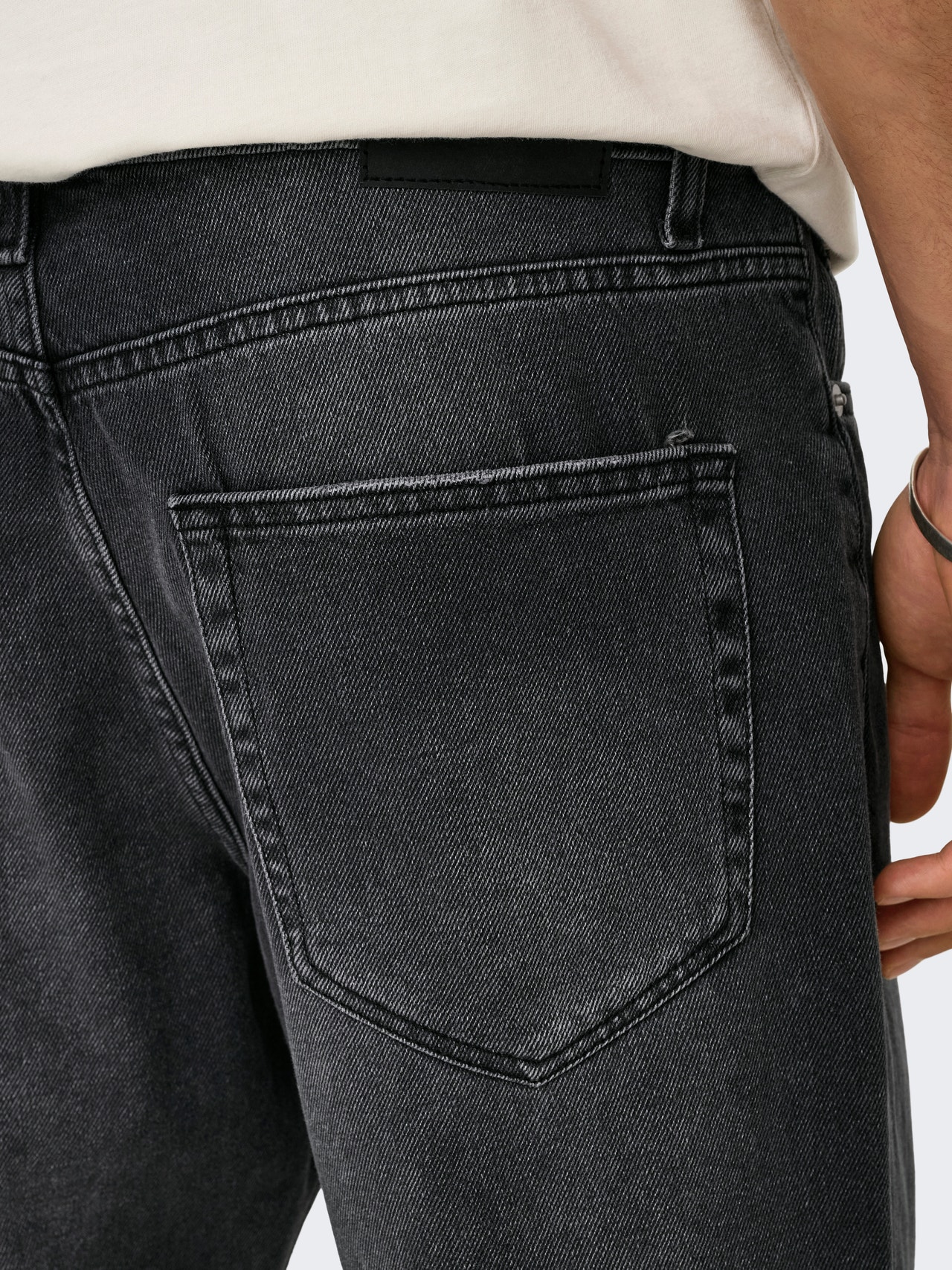 ONLY & SONS Sirge lõige Teksad -Washed Black - 22031147