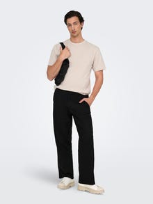 ONLY & SONS ONSBOB Loose Fit Kalhoty -Black - 22031565