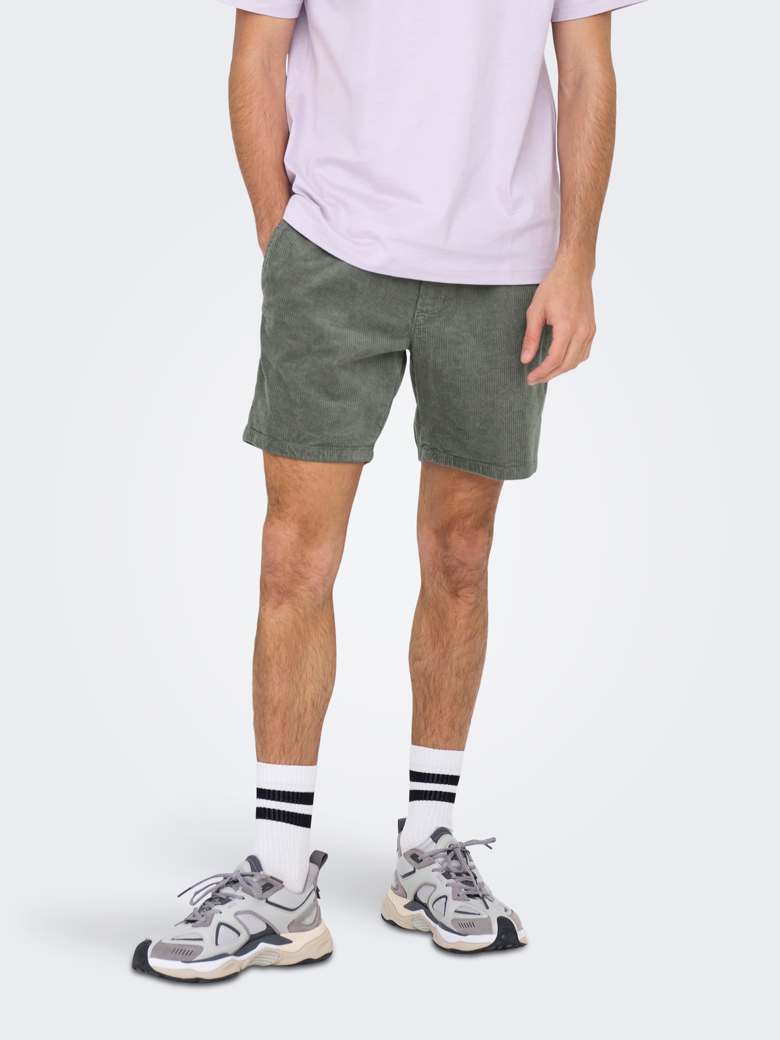 Onstel Normal Geschnitten Shorts