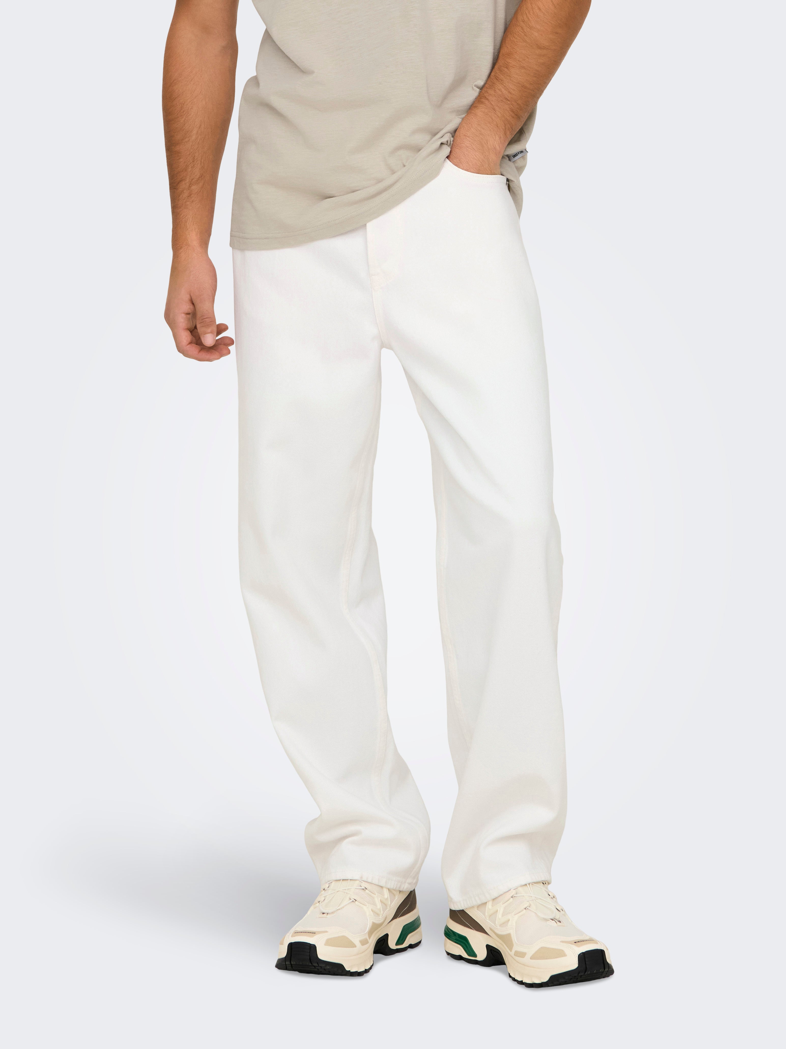 Onsfade Mittlere Taille Locker Geschnitten Jeans