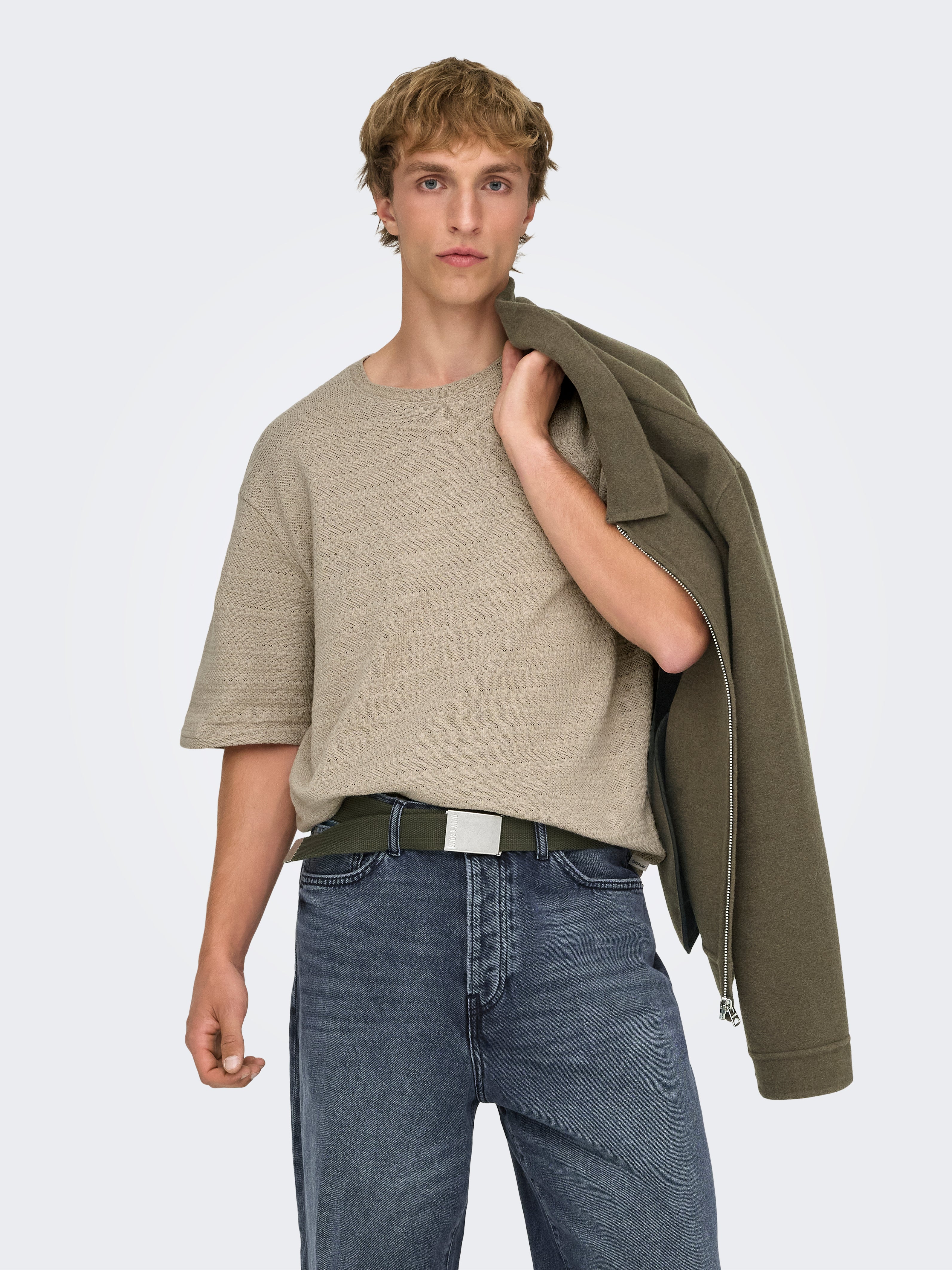 Onsgivo Gestricktes T-shirt