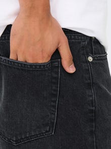 ONLY & SONS Ravno pristajanje Srednji uspon Kratke hlače -Black Denim - 22032047