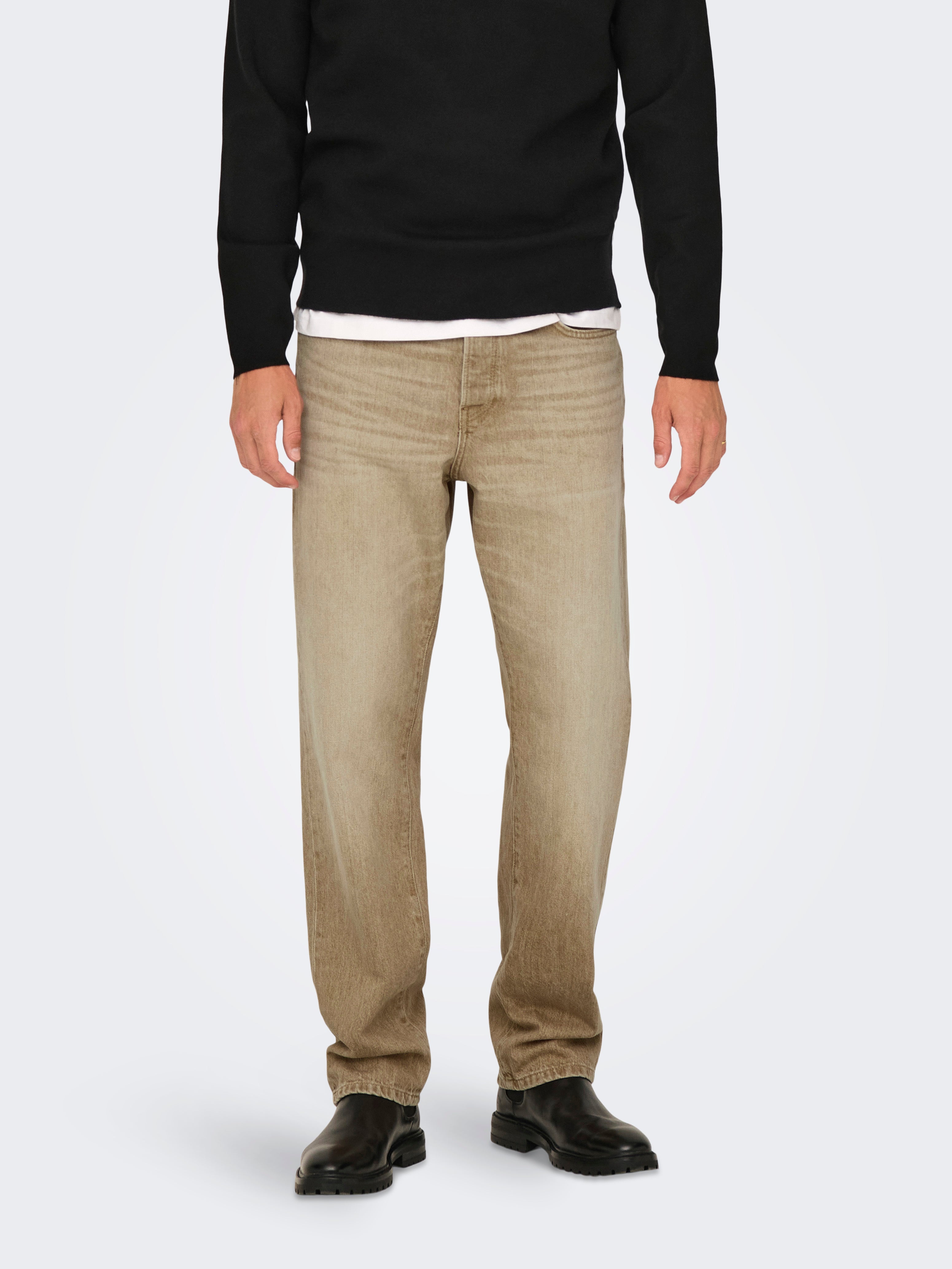 Thumbnail - Onsedge Mittlere Taille Gerade Geschnitten Jeans