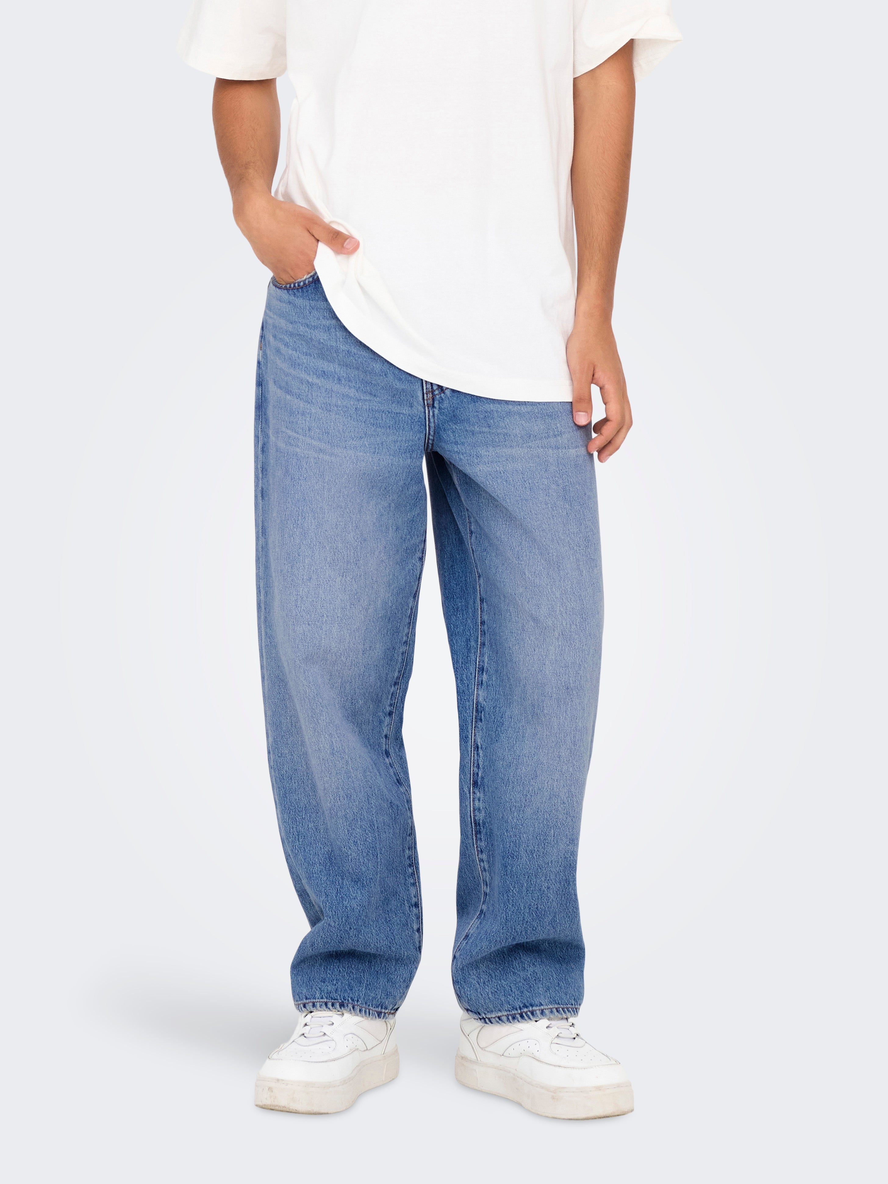 Thumbnail - Onsfade Mittlere Taille Locker Geschnitten Jeans