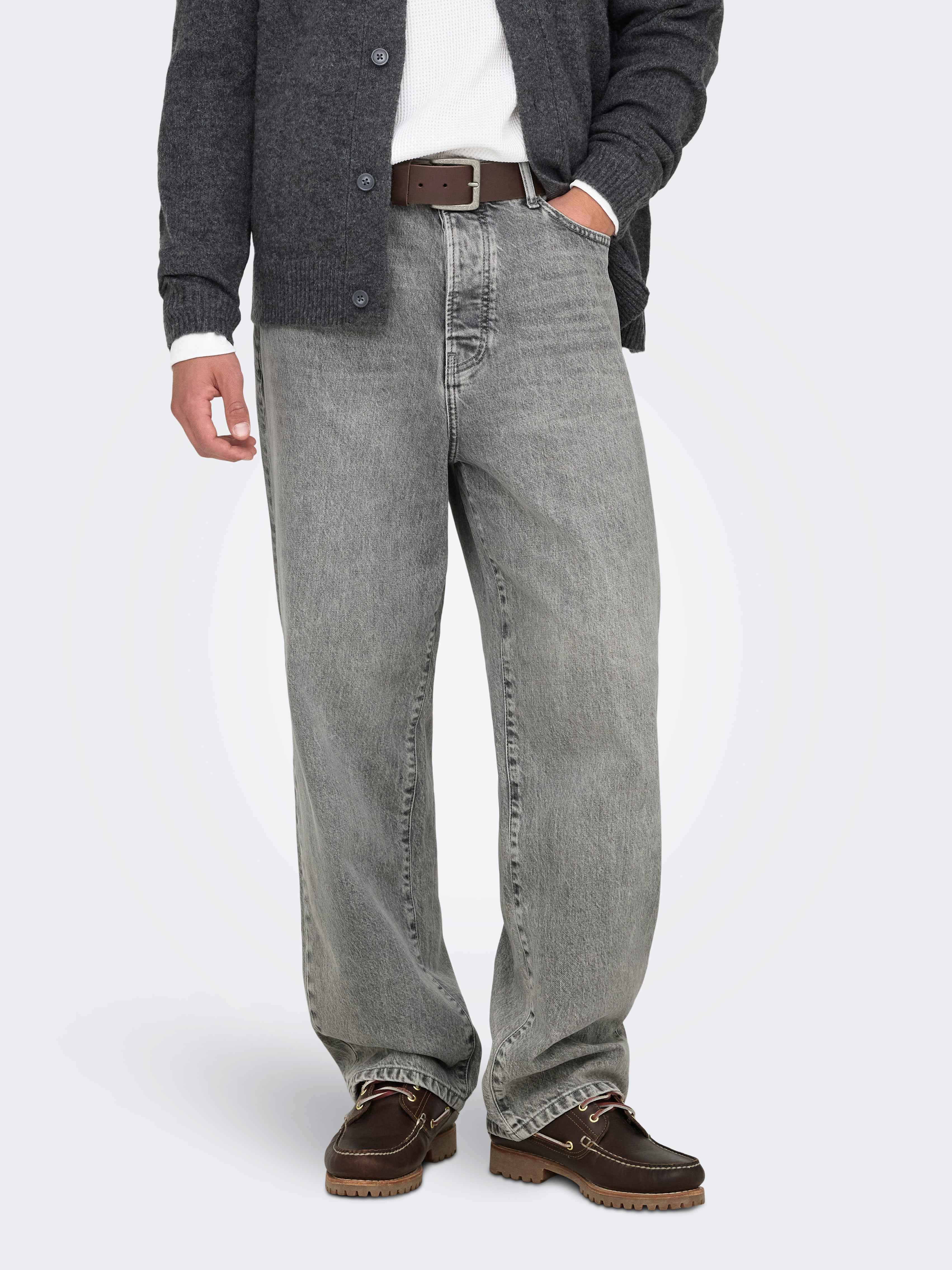 Thumbnail - Onsfade Mid Rise Locker Geschnitten Jeans