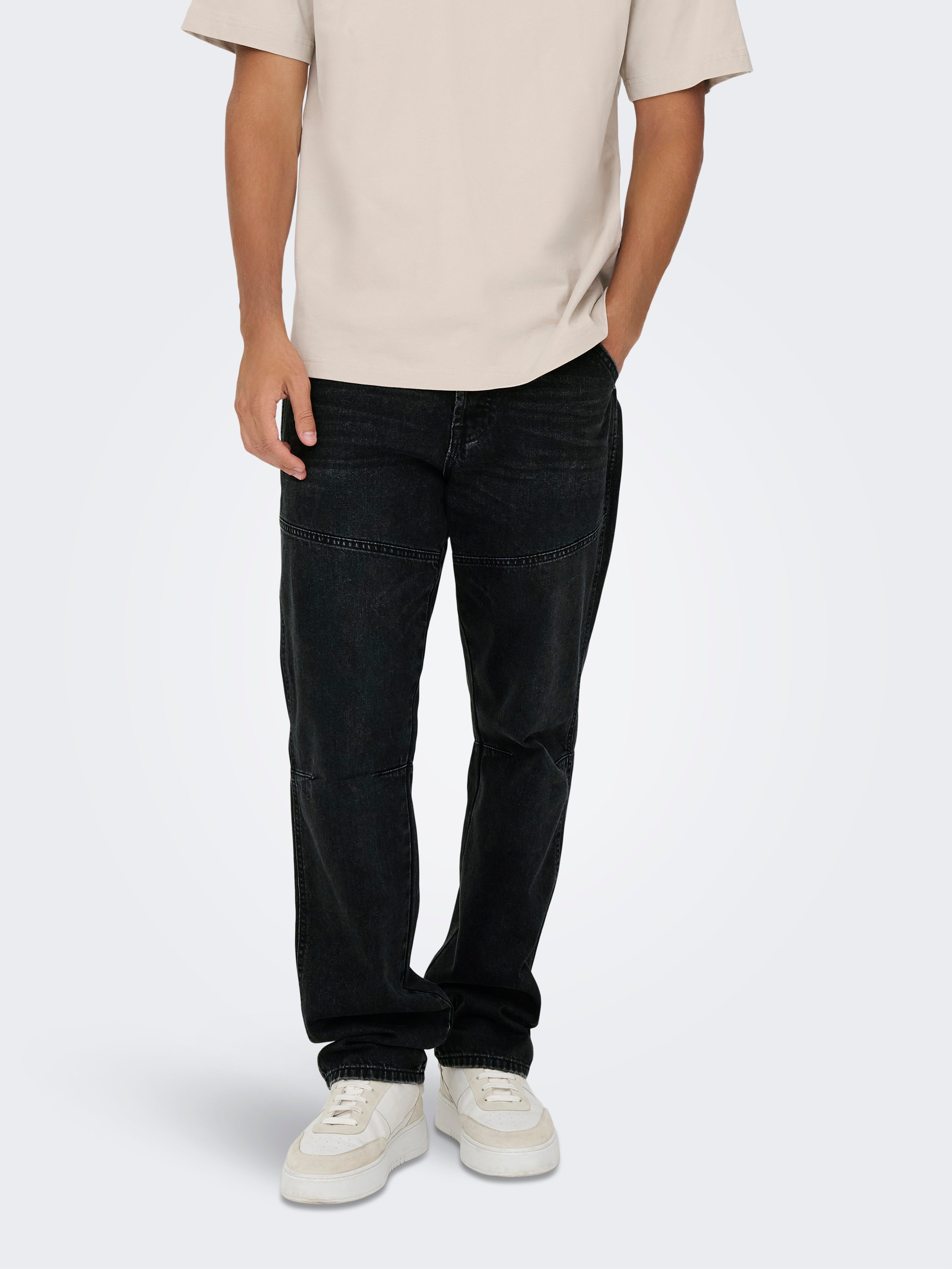 Onsedge Mid Rise Gerade Geschnitten Jeans