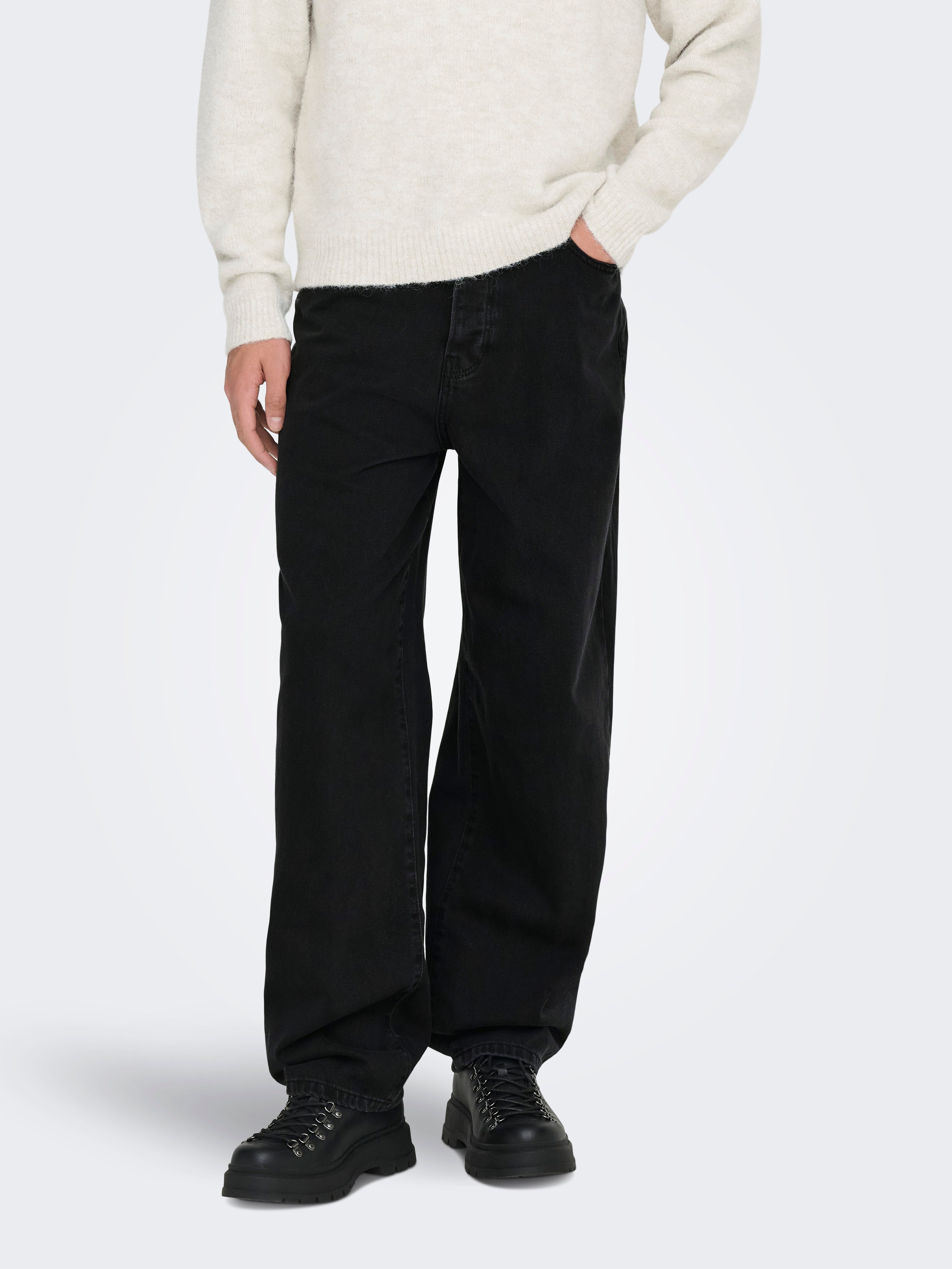 Onsfive Mid Rise Baggy Fit Jeans