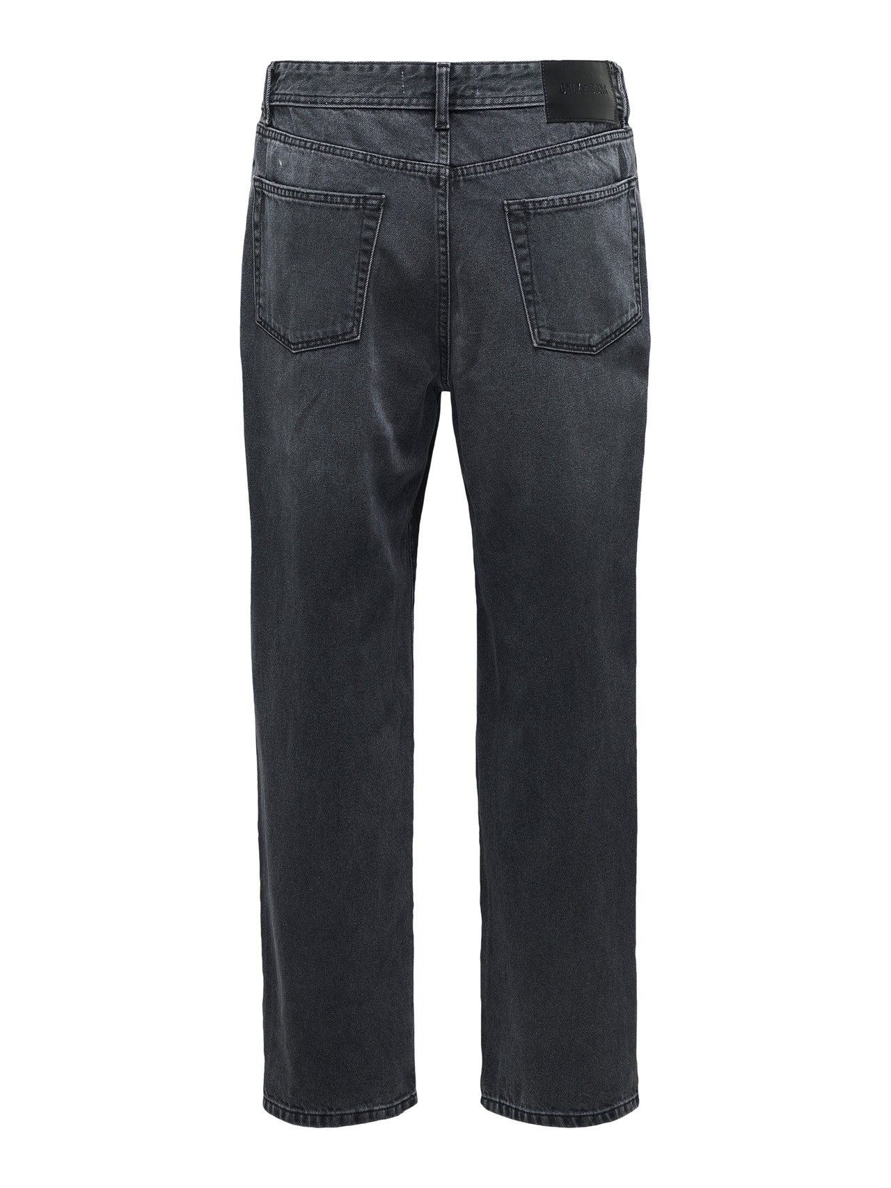 ONLY & SONS Ruumikas lõige Kõrge vöökoht Teksad -Washed Black - 22032717