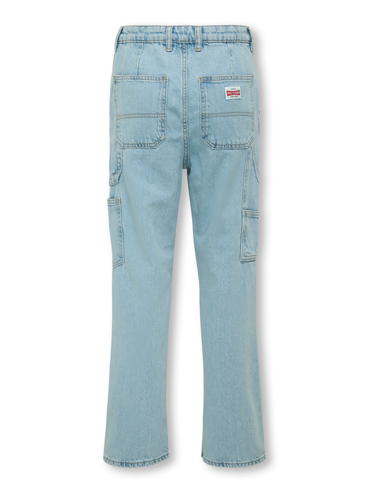 ONLY & SONS OSJEDGE Mid waist Ίσια εφαρμογή Τζιν -Light Blue Denim - 22032787