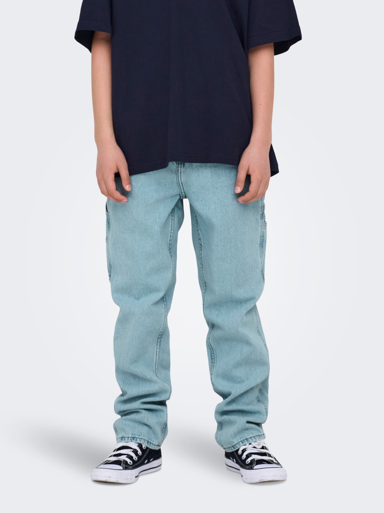 ONLY & SONS OSJEDGE Mid waist Ίσια εφαρμογή Τζιν -Light Blue Denim - 22032787