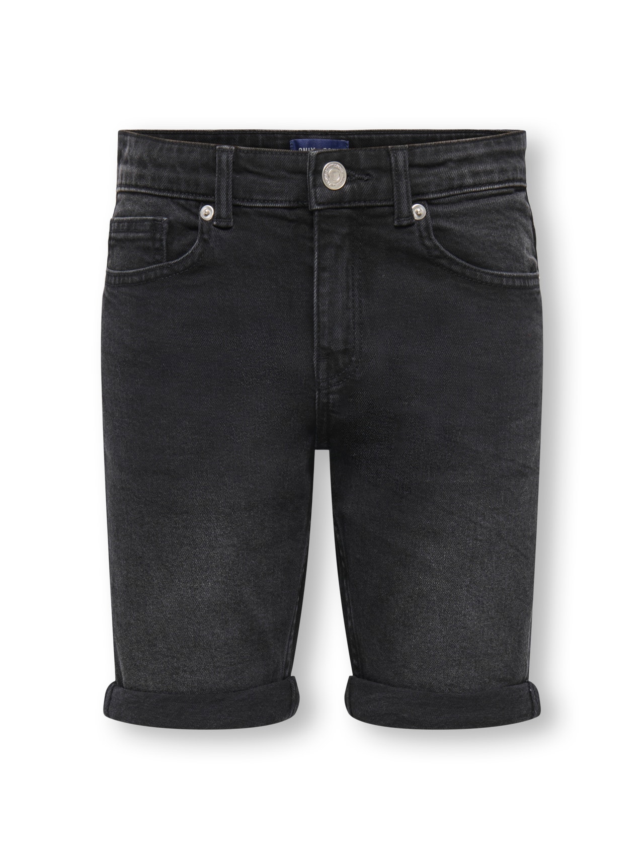 ONLY & SONS Redovno prianjanje Srednji uspon JUNIOR Kratke hlače -Washed Black - 22032796