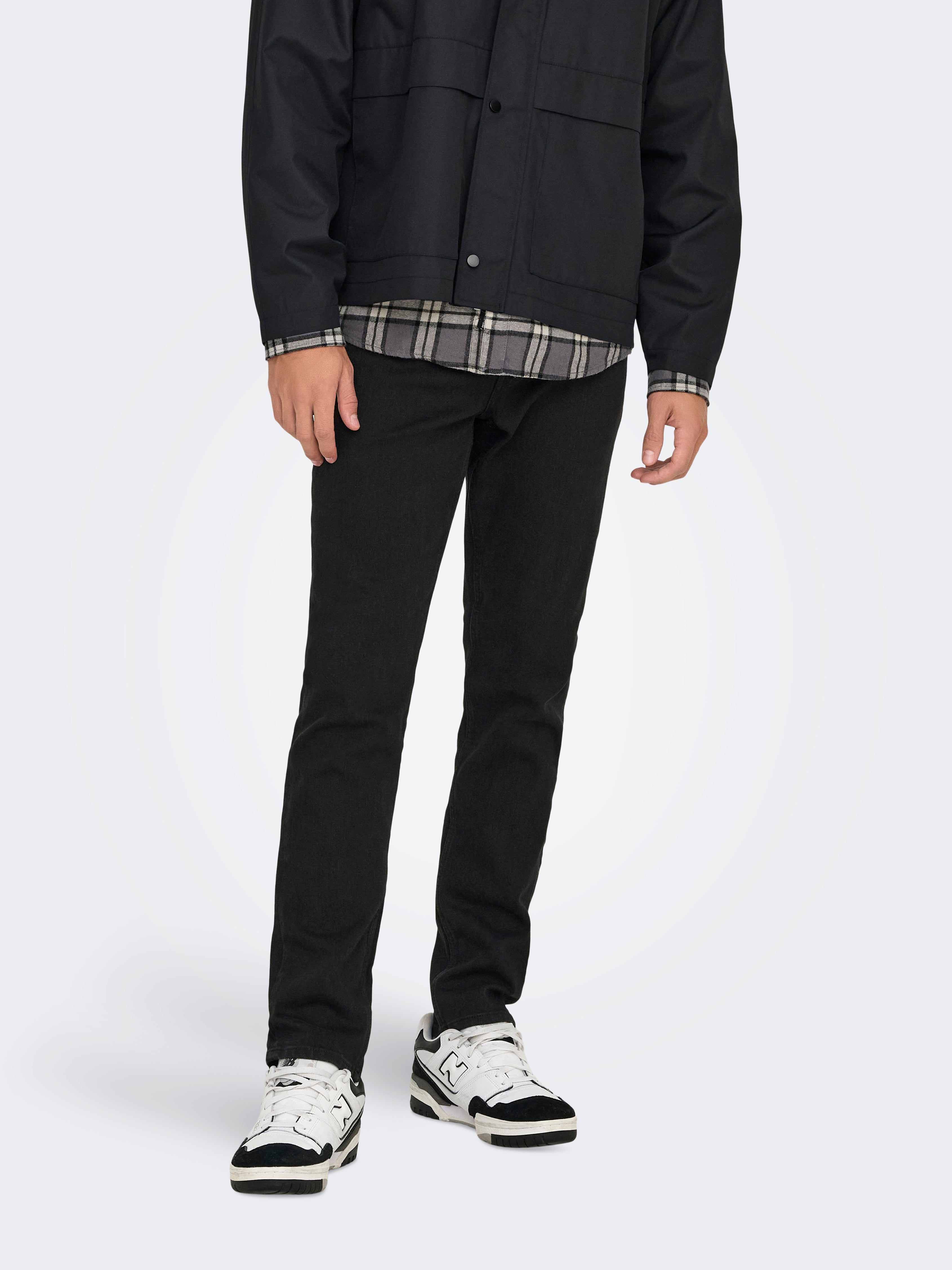 Thumbnail - Onsloom Niedrige Taille Slim Fit Jeans