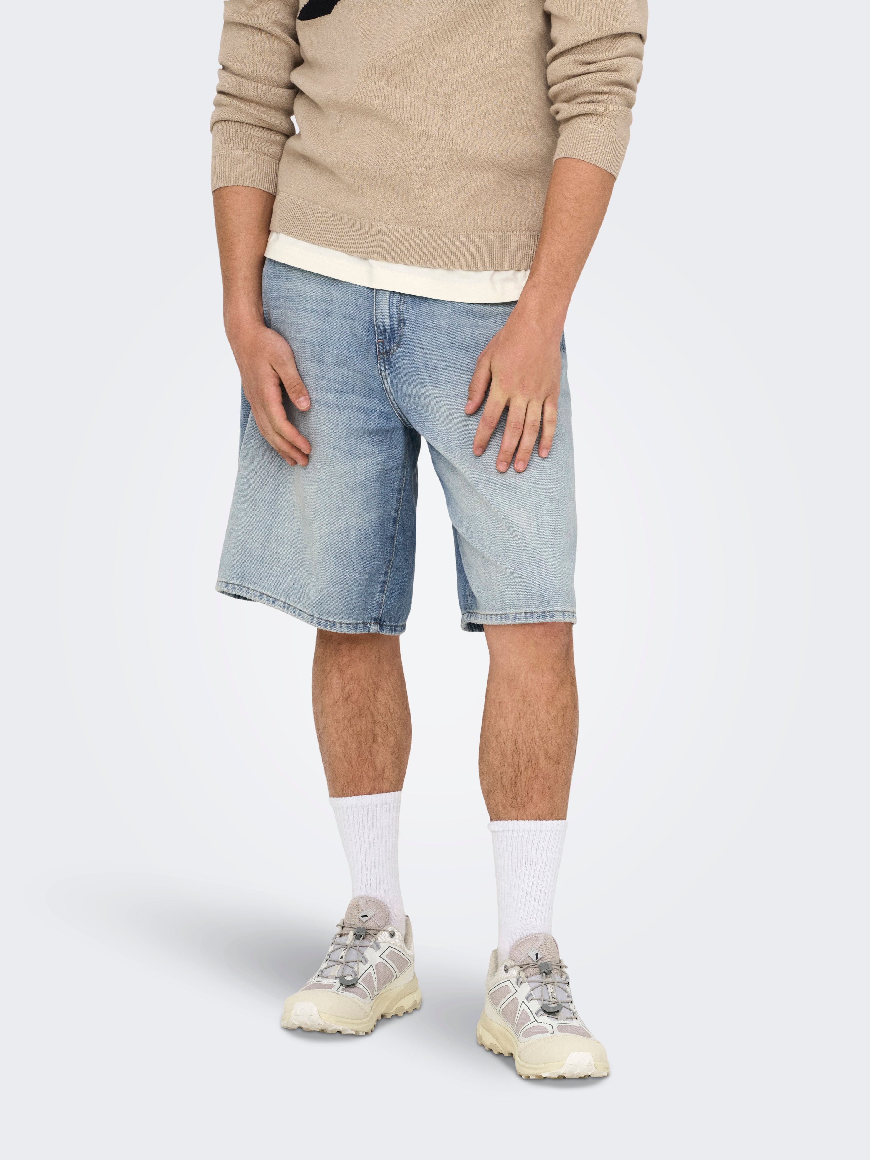 Onscarl Mid Rise Ballon Schnitt Shorts