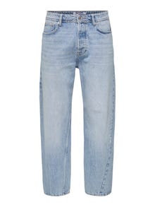 ONLY & SONS Ruumikas lõige Keskmine vöökoht Teksad -Light Blue Denim - 22033146