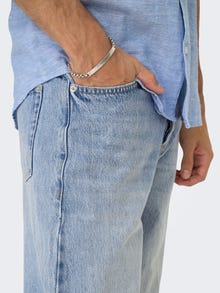 ONLY & SONS Ruumikas lõige Keskmine vöökoht Teksad -Light Blue Denim - 22033146