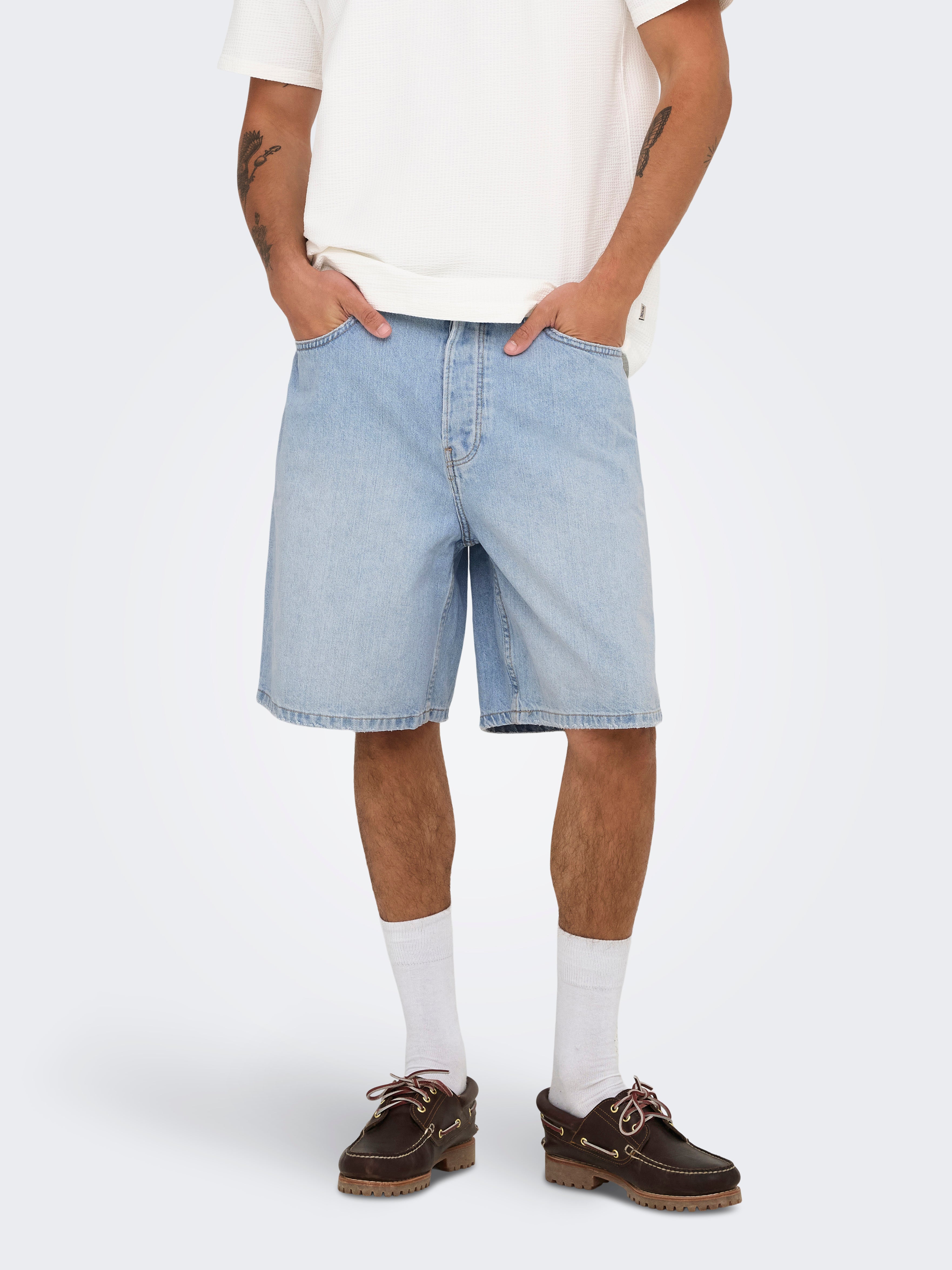 Thumbnail - Onsfade Mid Rise Locker Geschnitten Shorts