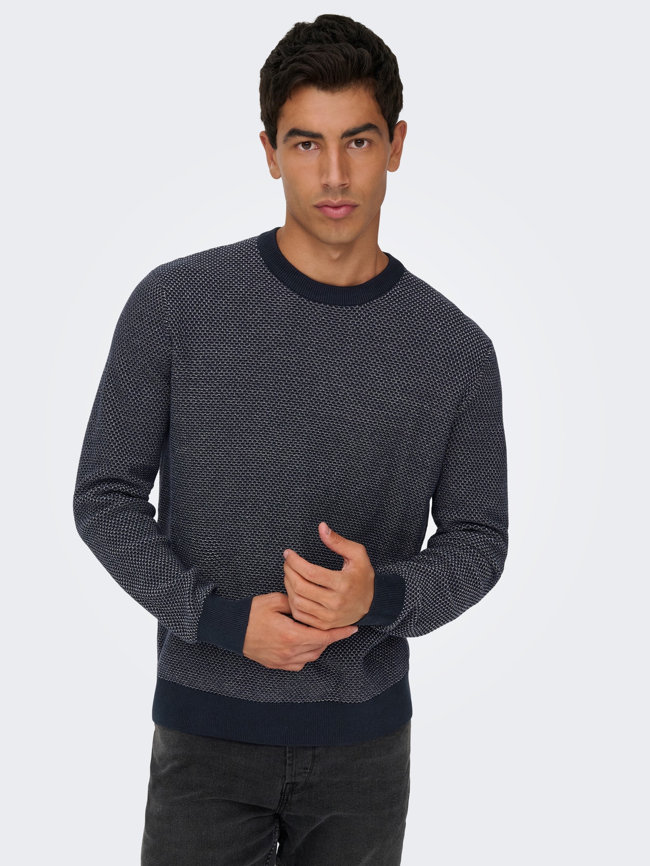 ONLY & SONS ONSMORGAN Pullover -Navy Blazer - 22033297