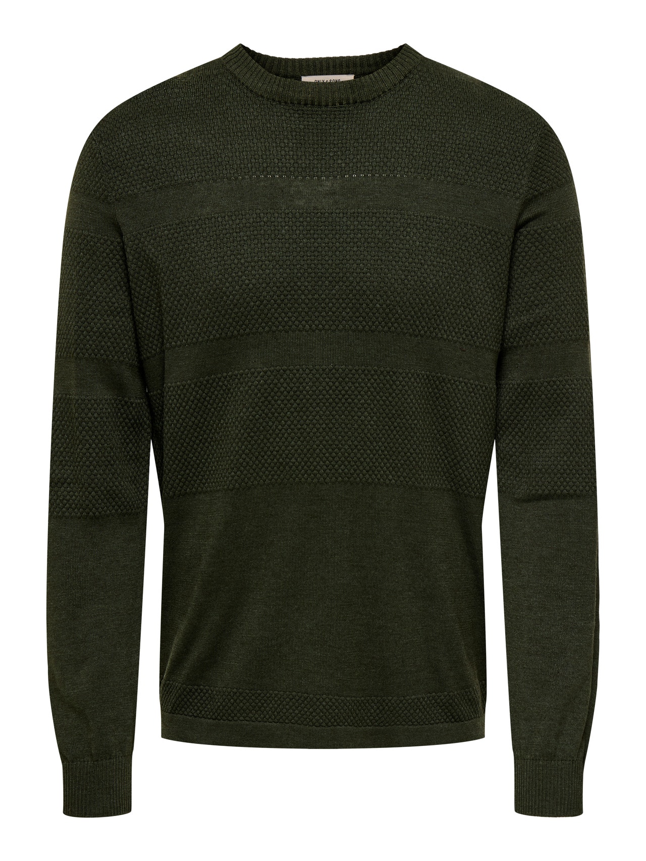 ONLY & SONS ONSMALIK Pullover -Olive Night - 22033298