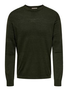 ONLY & SONS ONSMALIK Pullover -Olive Night - 22033298