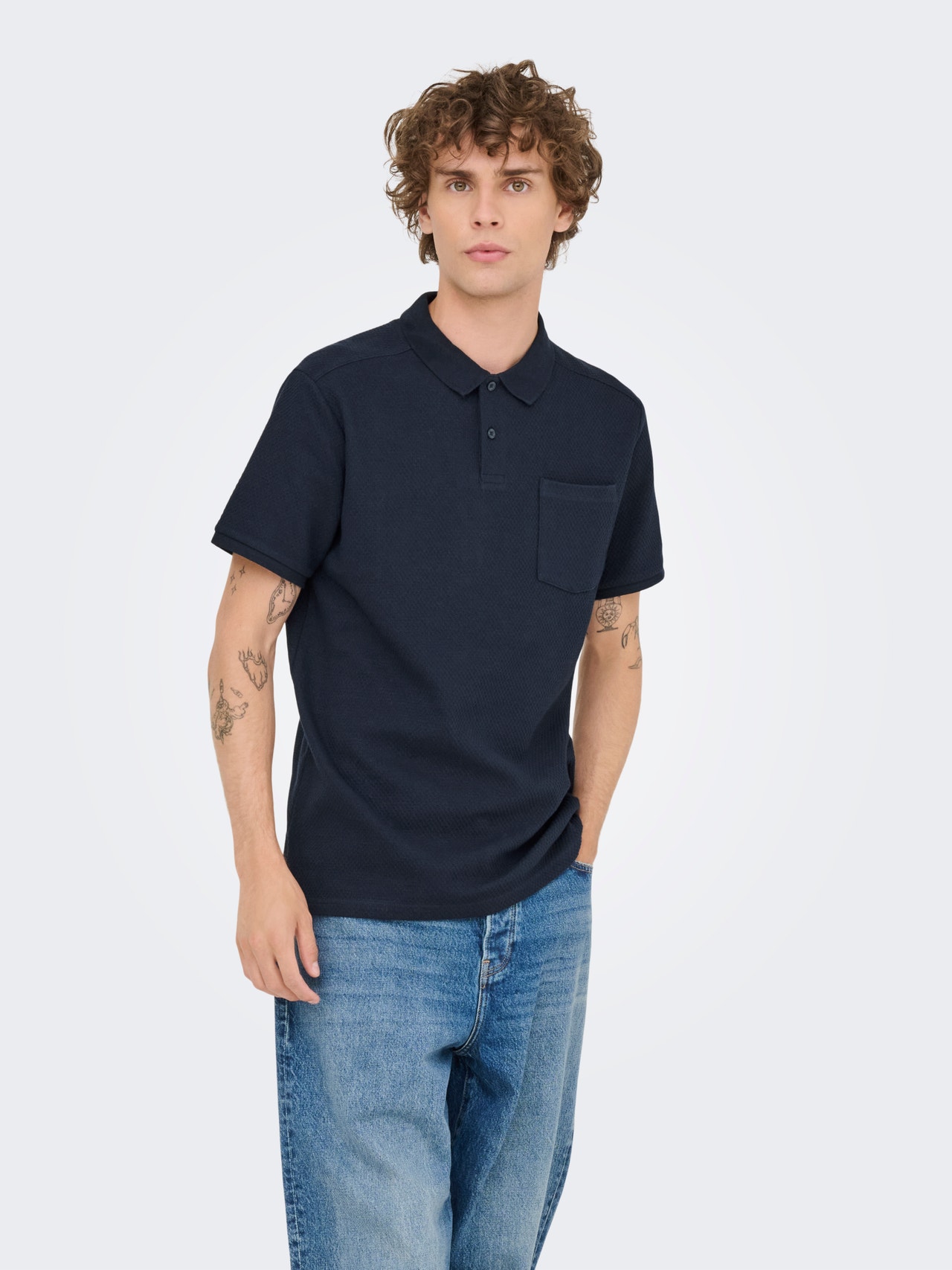 ONLY & SONS ONSEMARI Polo -Dark Sapphire - 22033663