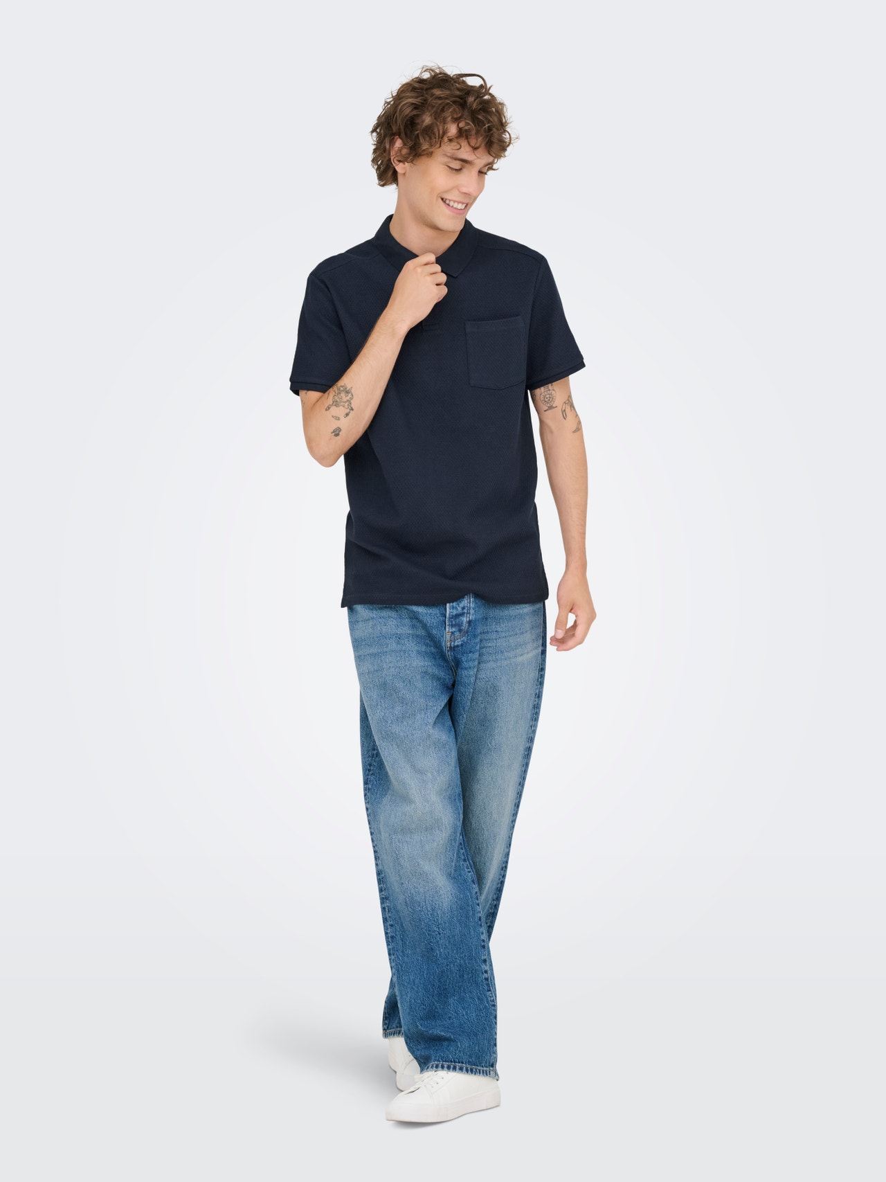 ONLY & SONS ONSEMARI Polo -Dark Sapphire - 22033663