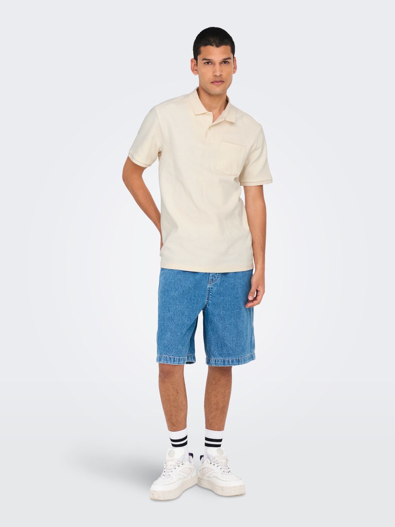 ONLY & SONS ONSEMARI Polo -Egret - 22033663