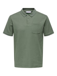 ONLY & SONS ONSEMARI Polo -Agave Green - 22033663