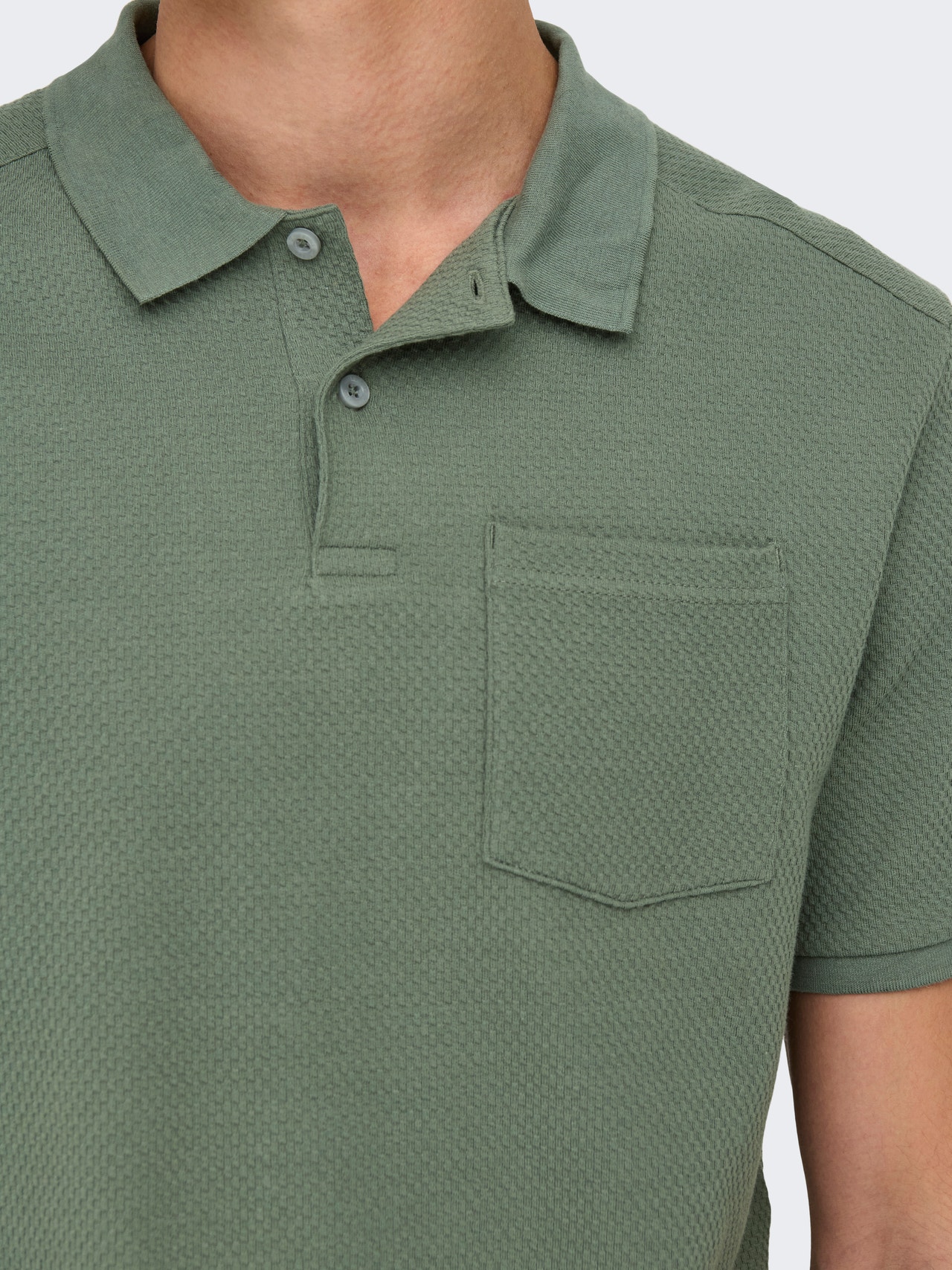 ONLY & SONS ONSEMARI Polo -Agave Green - 22033663