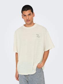 ONLY & SONS ONSLEON T-shirt -Cloud Dancer - 22033666