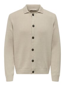 ONLY & SONS ONSJACOB Strikket cardigan -Silver Lining - 22033805