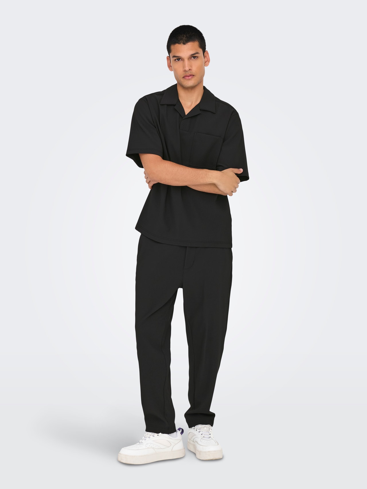 ONLY & SONS ONSPLI Tapered Fit Pantalon -Jet Black - 22033811