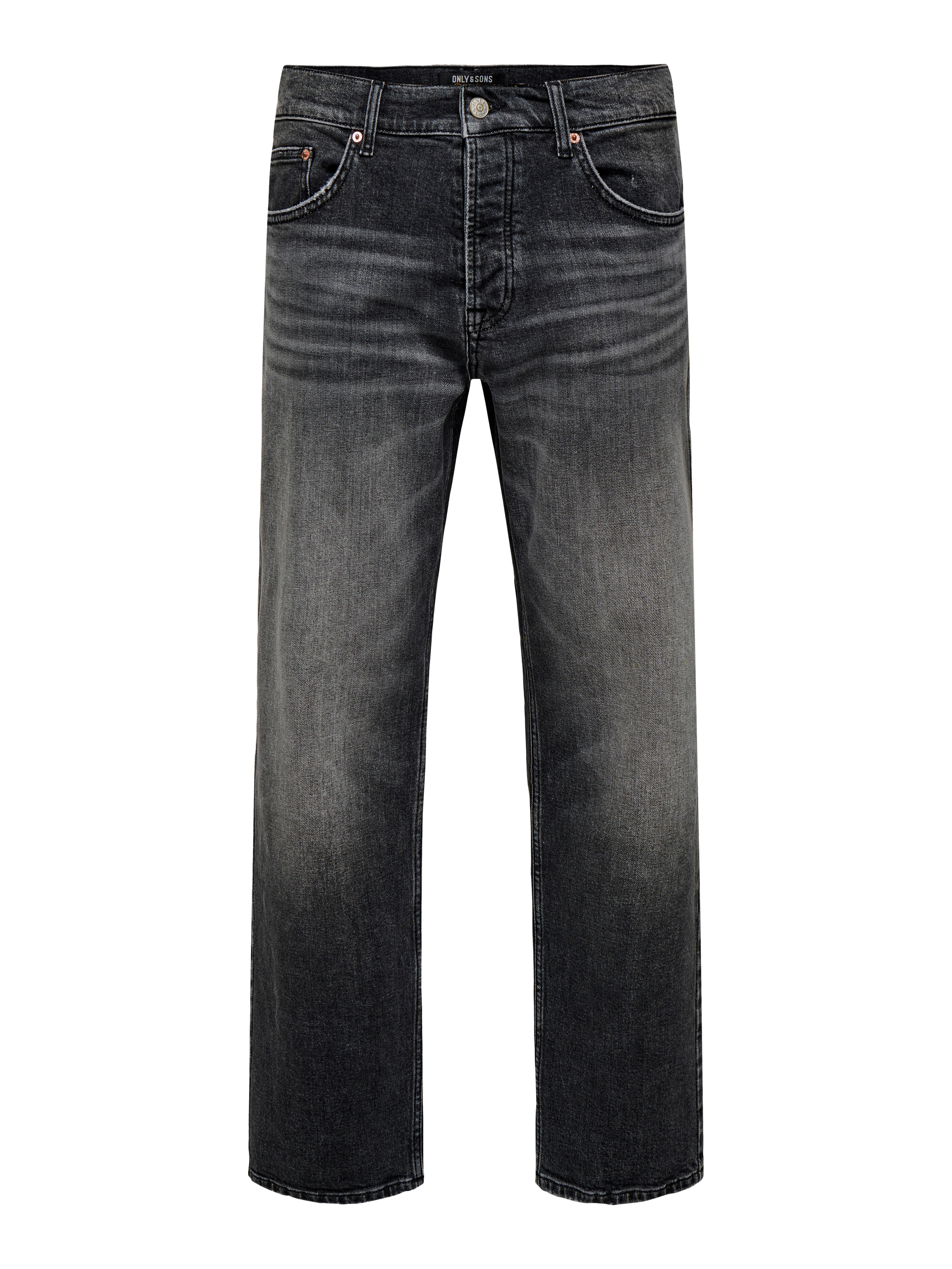 Onsedge Mittlere Taille Gerade Geschnitten Jeans