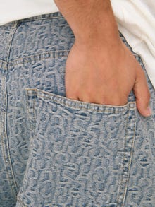 ONLY & SONS ONSCARL Mittlere Taille Ballon Schnitt 5-Pocket-Shorts -Light Blue Denim - 22034106