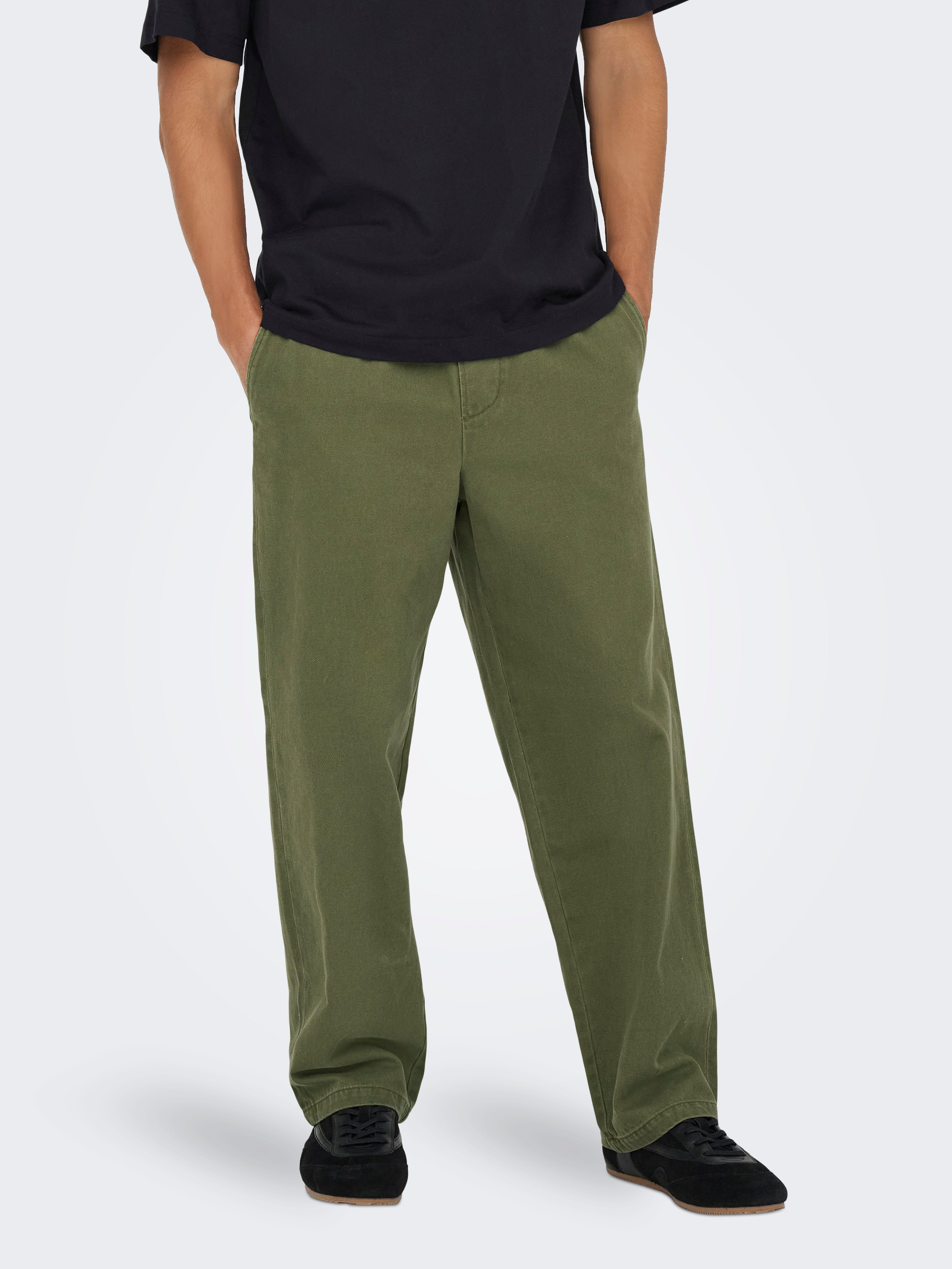 Onstimes Locker Geschnitten Hose