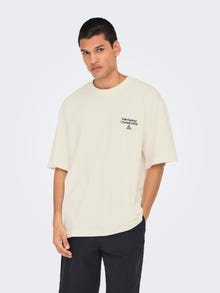 ONLY & SONS ONSMILO T-shirt -Cloud Dancer - 22034332